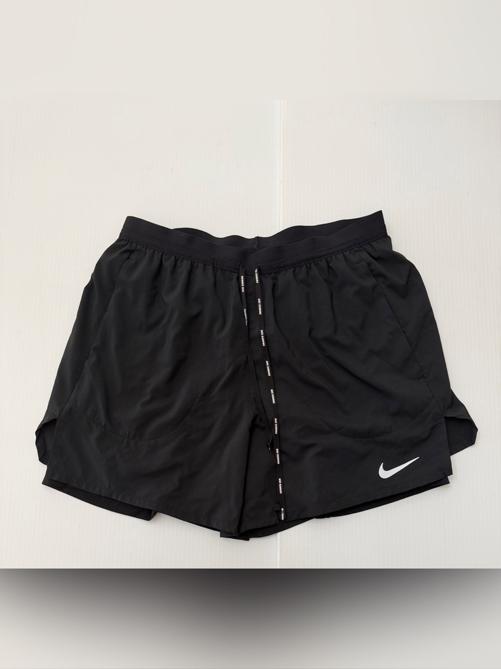 Nike Stride Men's Dri-FIT 5" 2-in-1 Running Shorts Black Size Medium